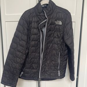 The North Face Charcoal Quilted Jacket